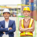 ai camera is detecting the workers ppe
