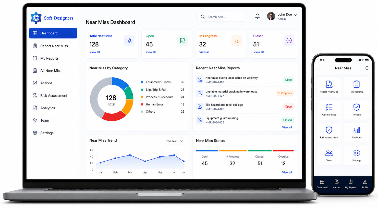 Near Miss Reporting Software Preview