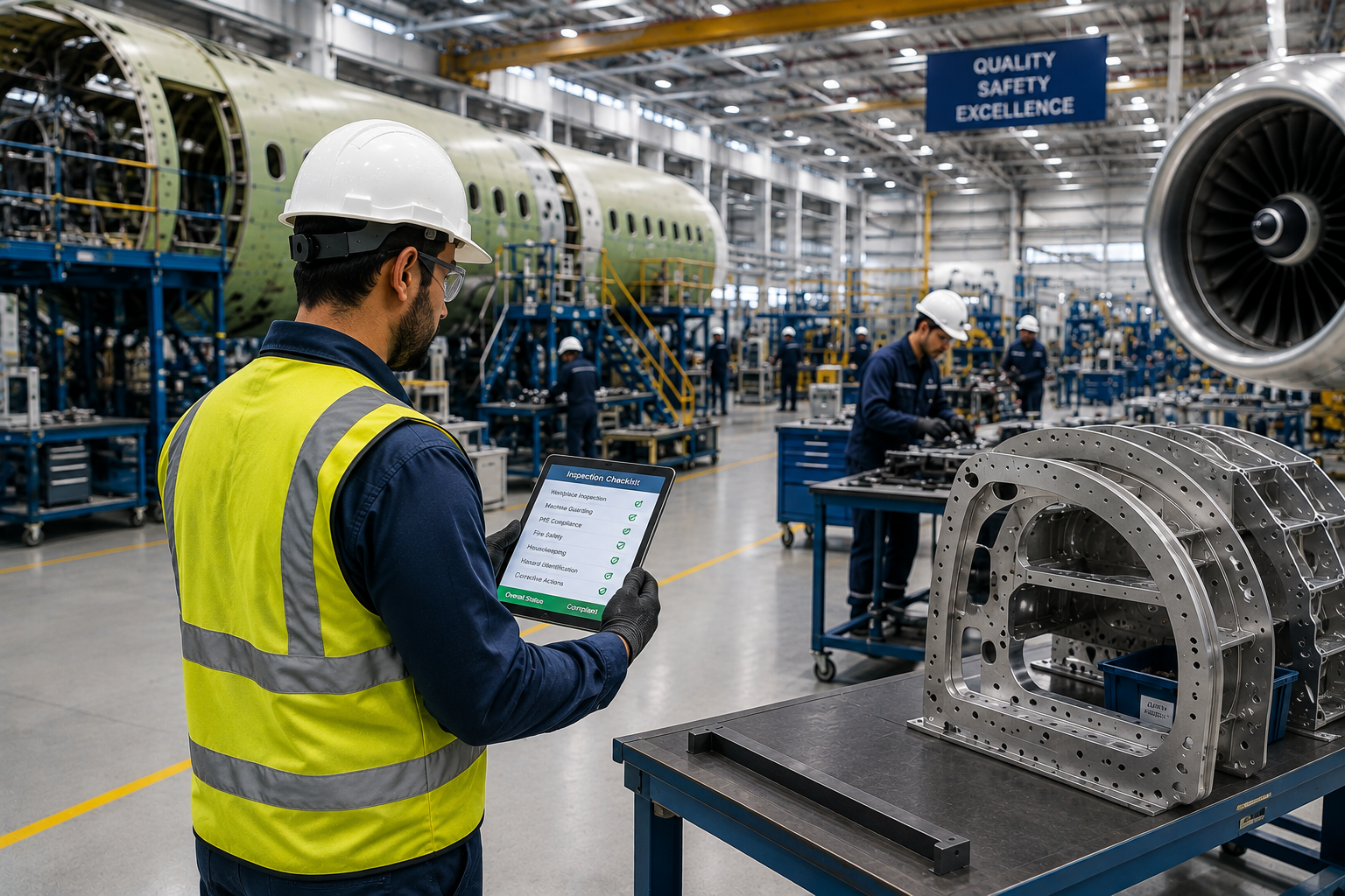 Aerospace Industry EHS management in an aircraft manufacturing facility