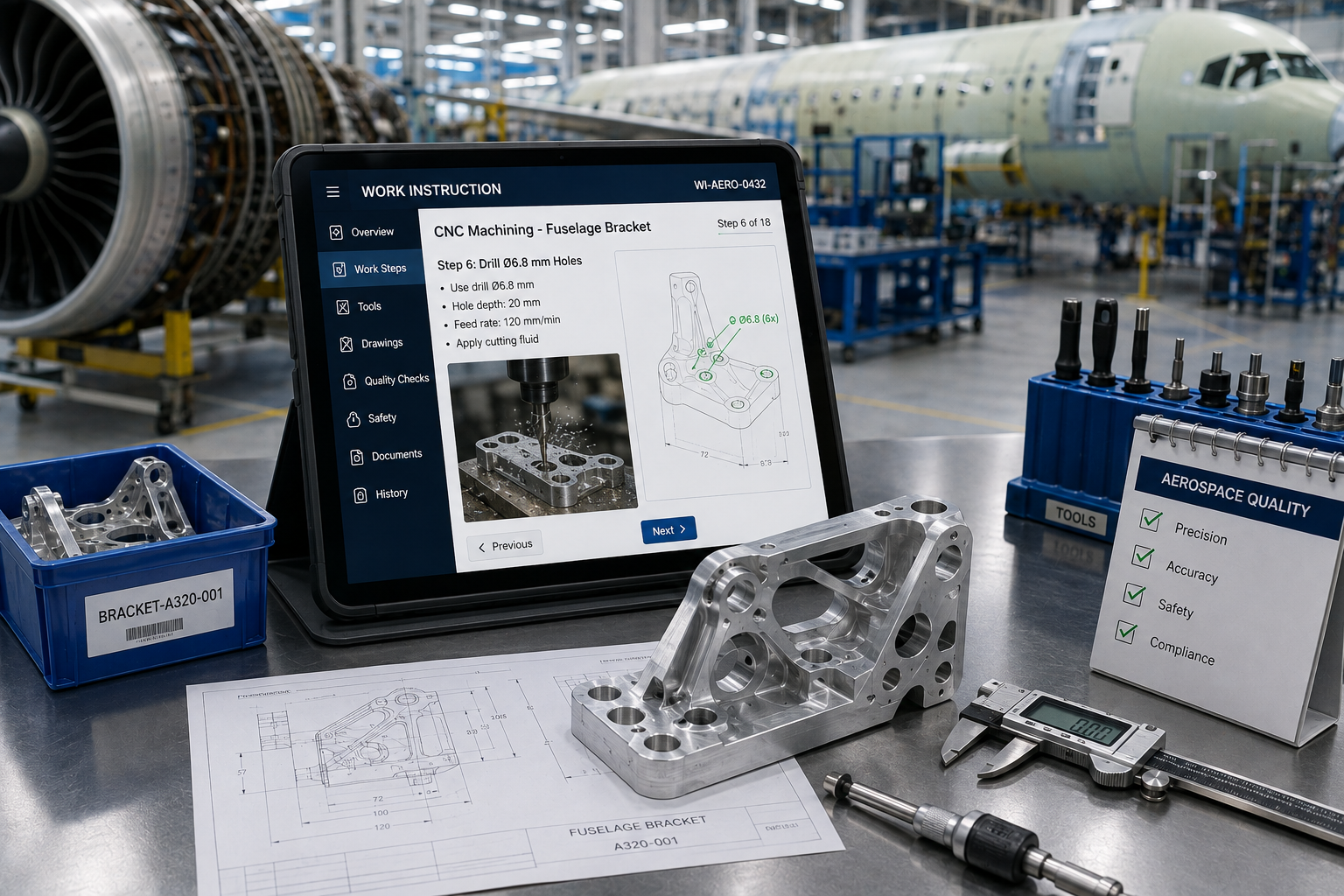 Aerospace Industry production monitoring and component traceability