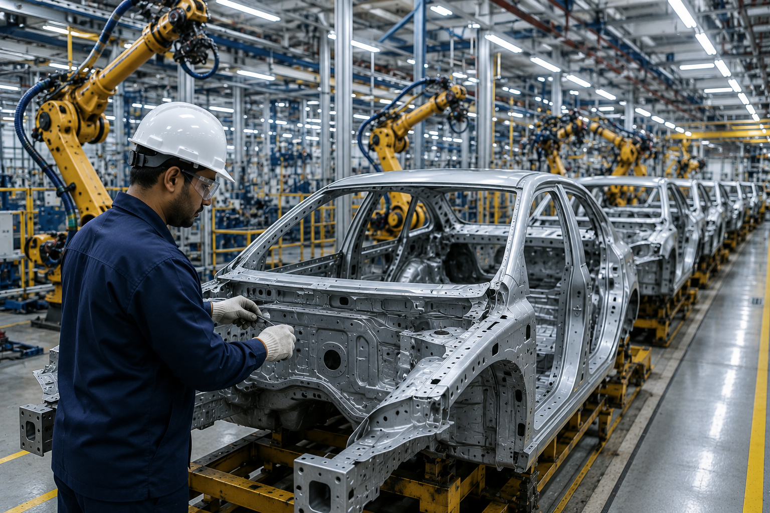 Automotive Industry manufacturing plant with EHS and AI-powered safety solutions
