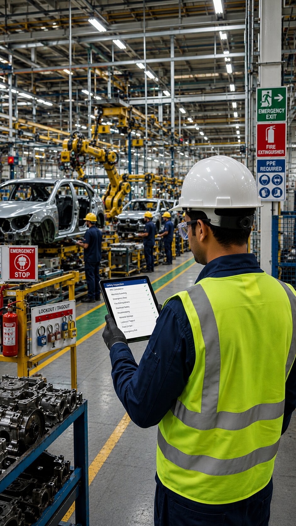 EHS software for automotive industry benefits for manufacturing and machinery safety