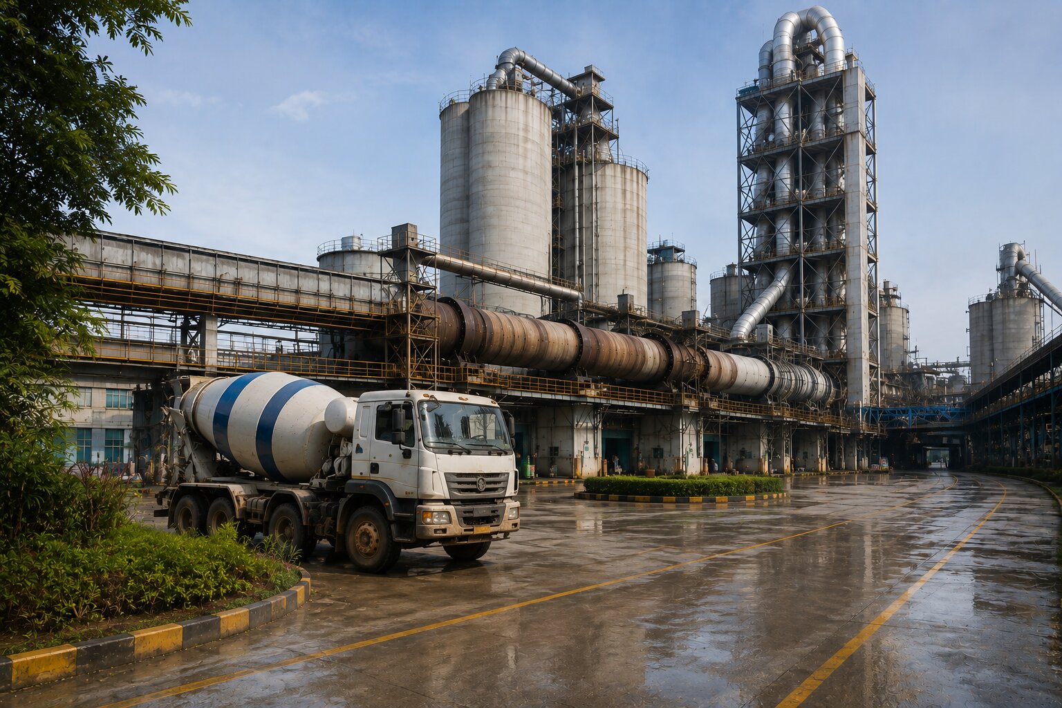 Cement manufacturing plant using EHS software for cement industry safety