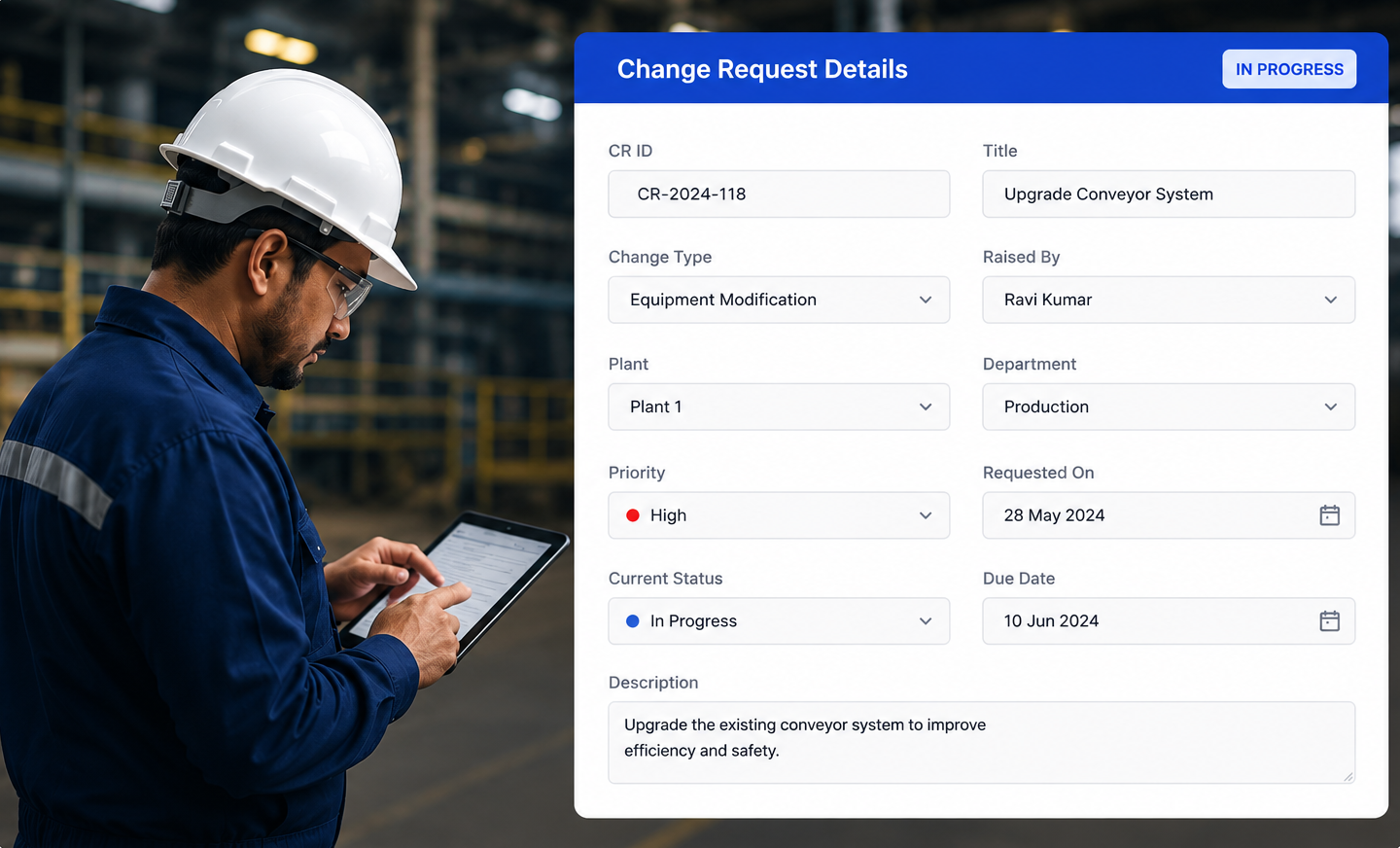 Standardized Change Request Form