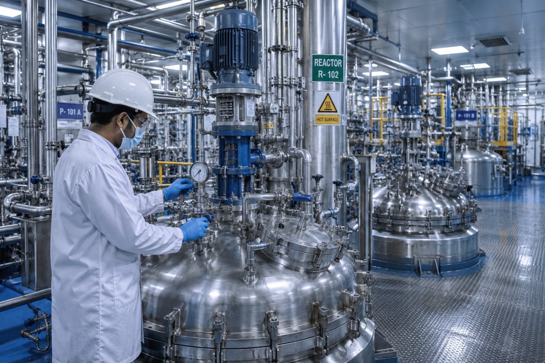 Chemical Industry manufacturing plant with EHS and AI-powered safety solutions