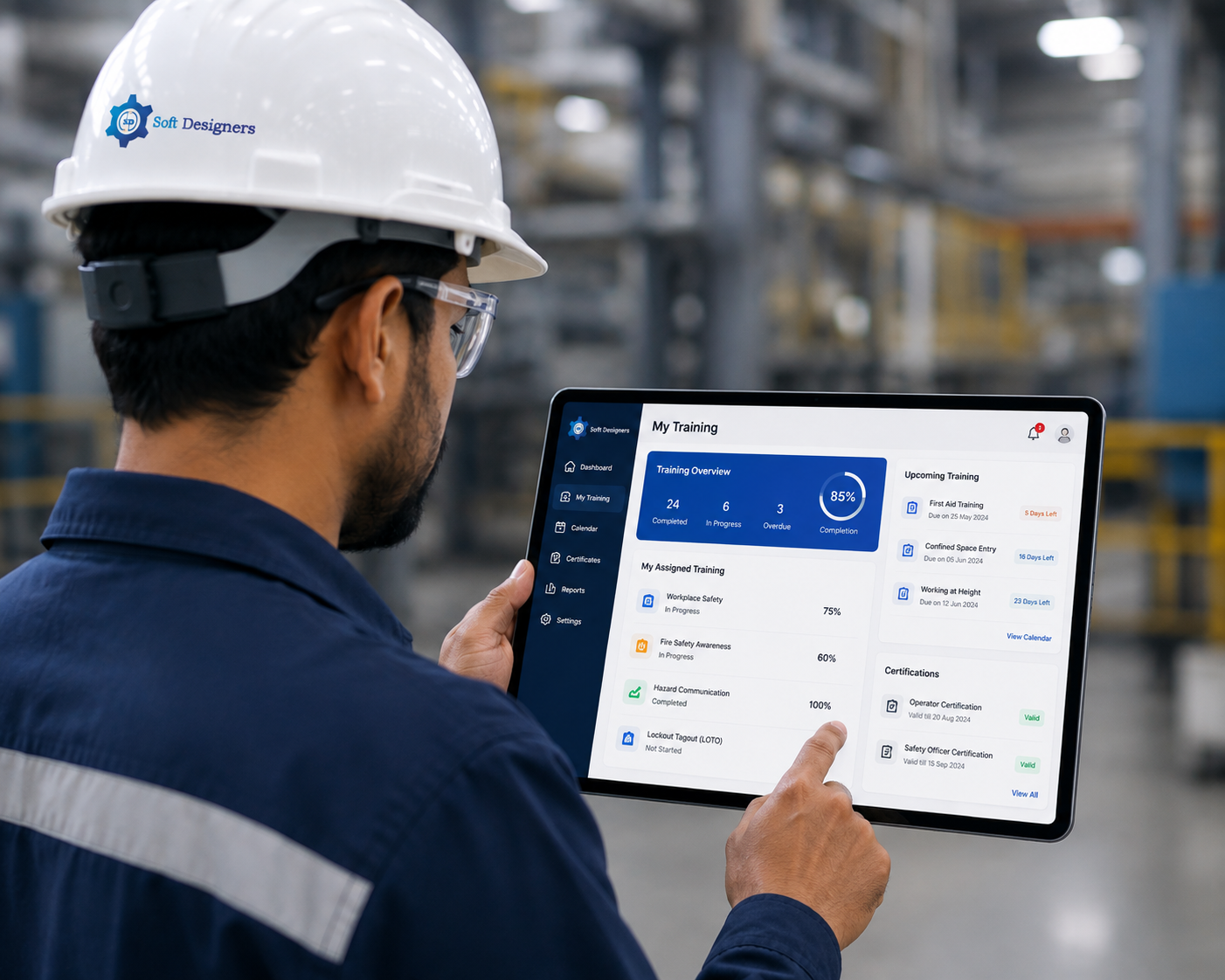 Employee Training Tracker Software Mobile App