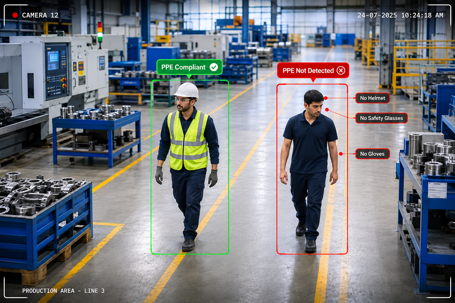 AI-powered safety monitoring for iron and steel industry