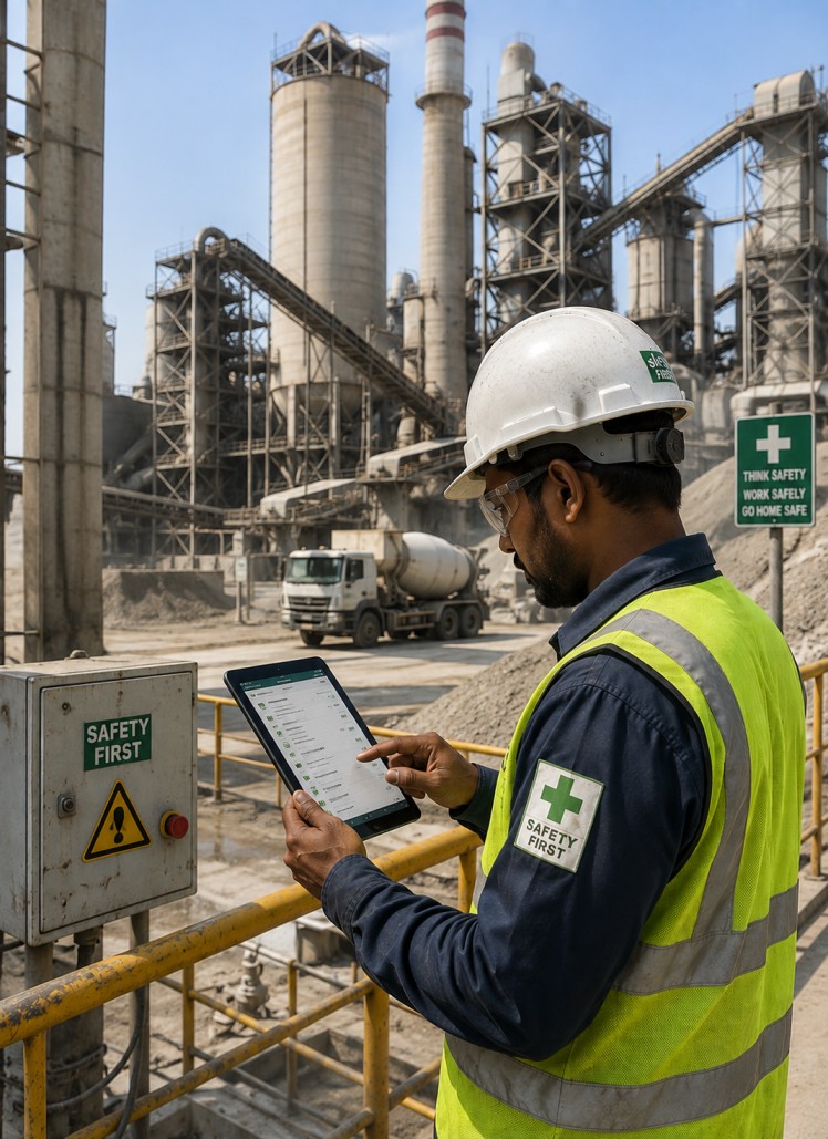 Cement Industry case study showcasing EHS safety management and workplace safety improvements