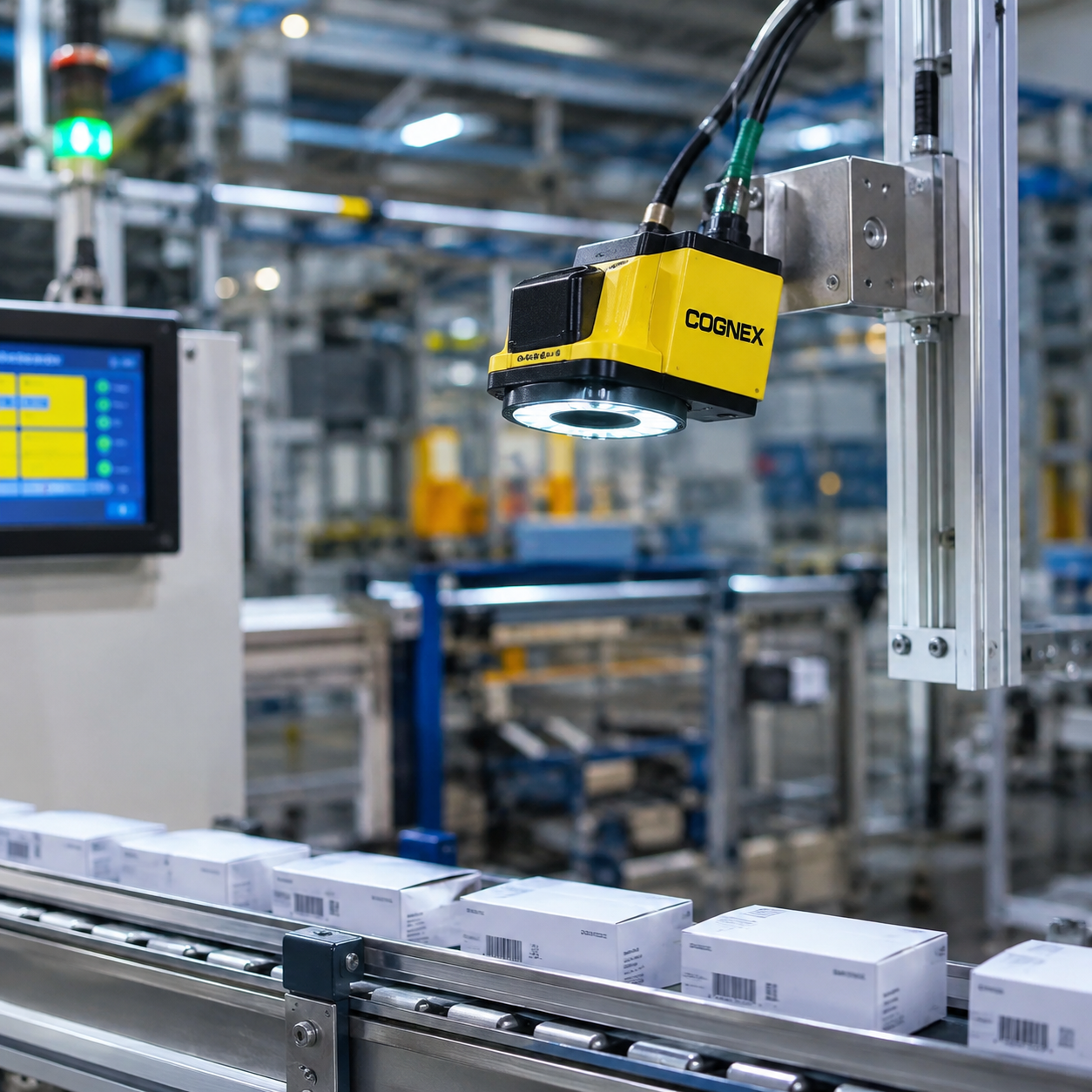 Industrial machine vision system performing quality inspection
