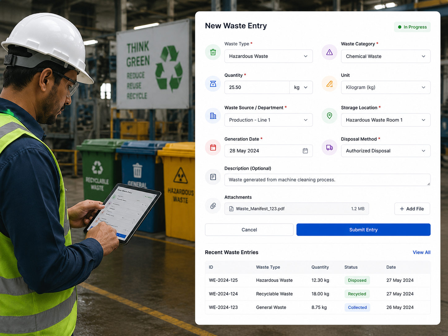 Waste Management Software Form