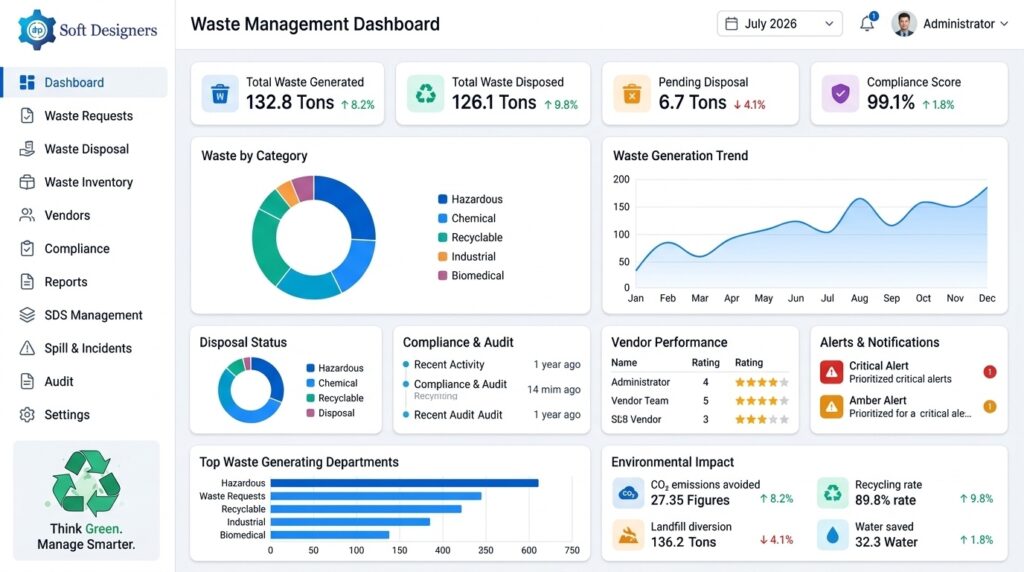 Waste Management dashboard