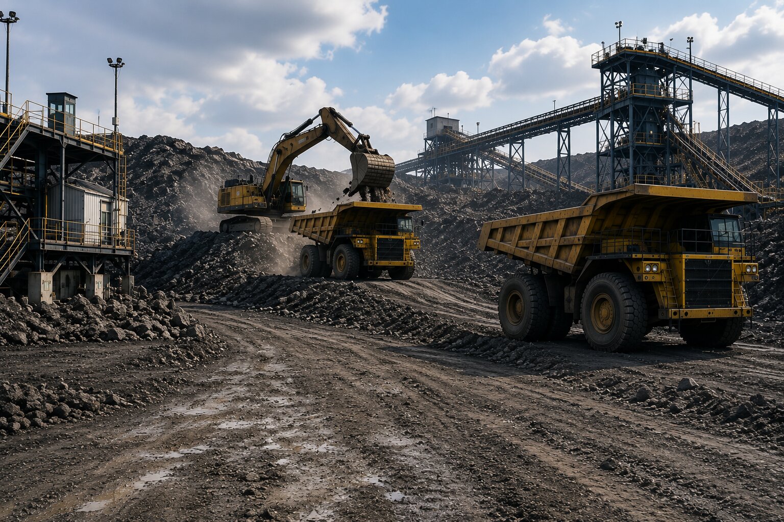 Mining site operations supported by Mining EHS software for risk management