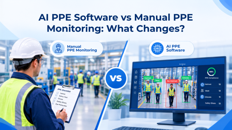 AI PPE Software vs Manual PPE Monitoring: What Changes?