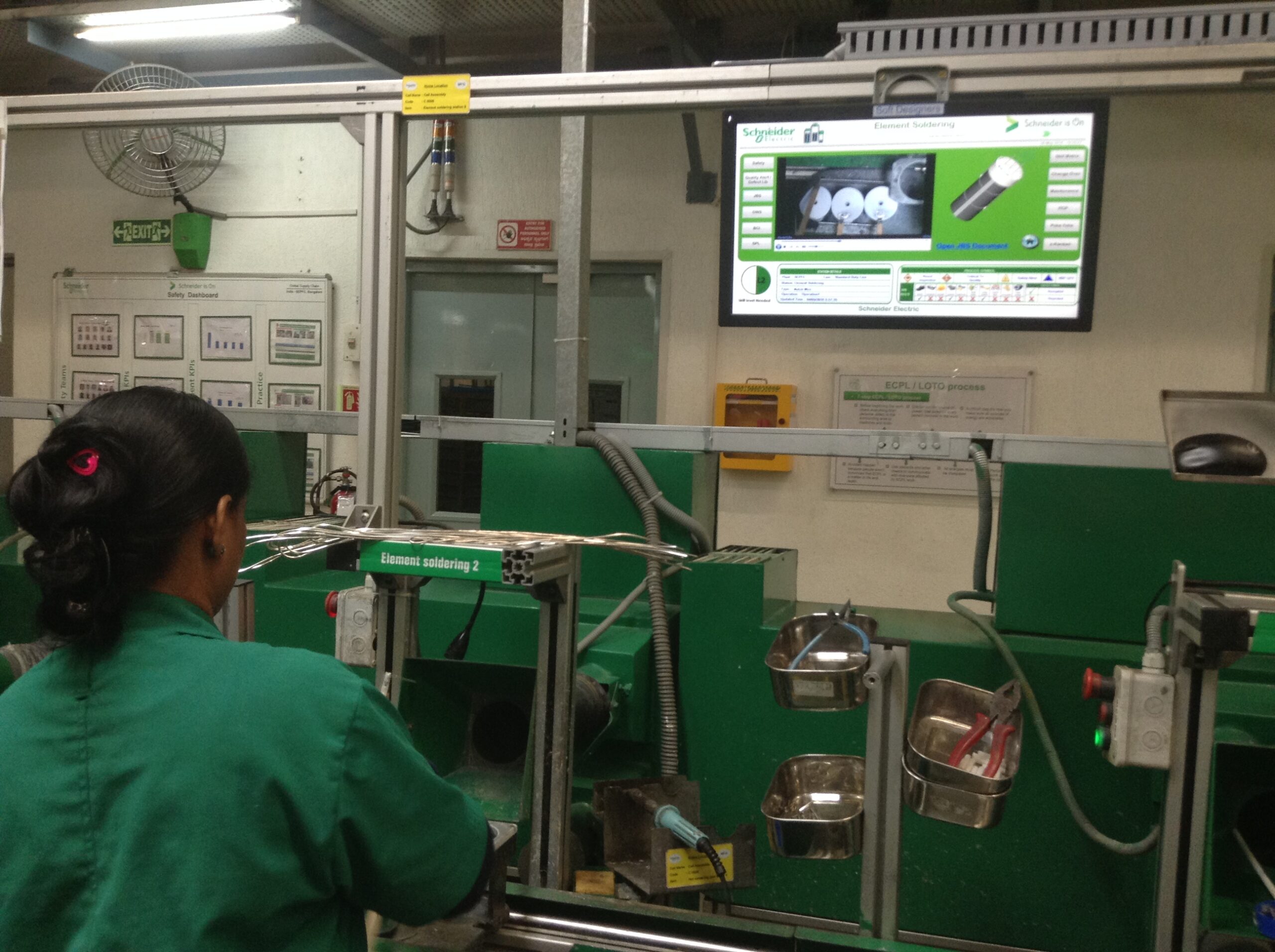 Schneider Electric Digital Work Instruction at SEPFC Bangalore