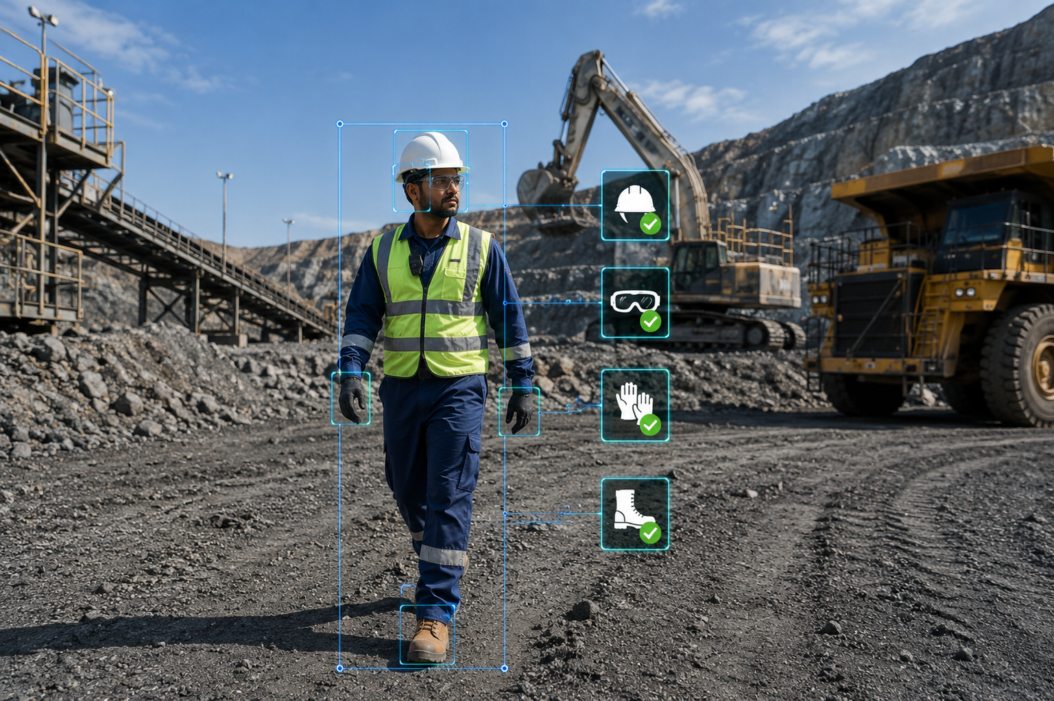 Mining Industry AI-powered safety monitoring and risk detection