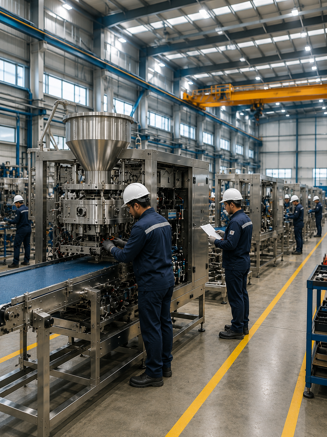 Industrial Machinery Industry manufacturing facility with machinery assembly and production operations