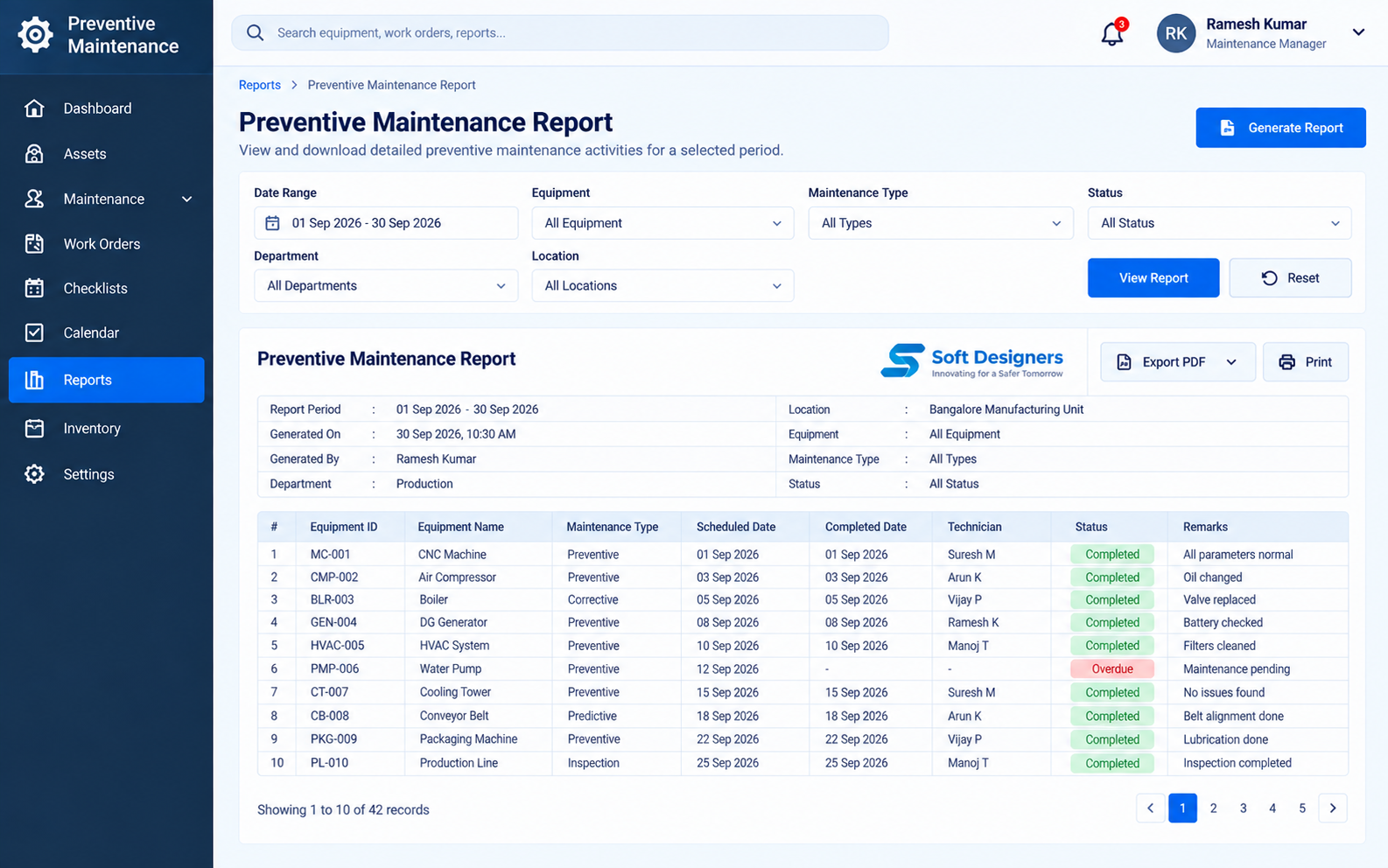 Safety alert connected to supervisor verification and corrective action