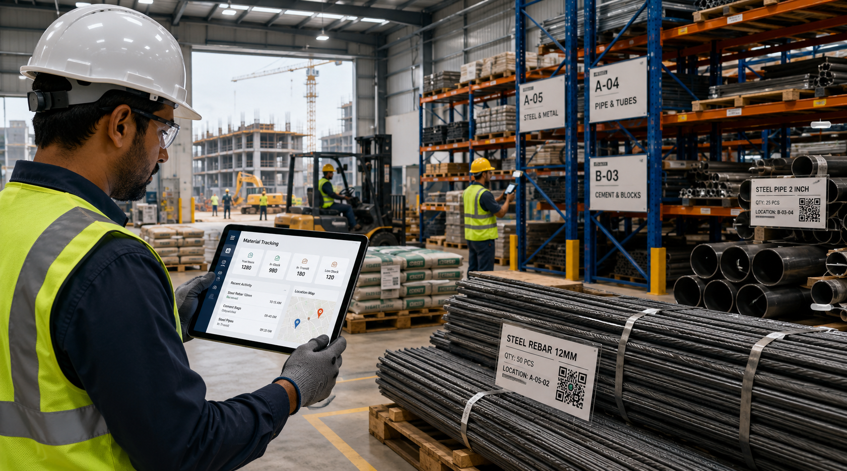 Construction Industry connected operations and equipment monitoring