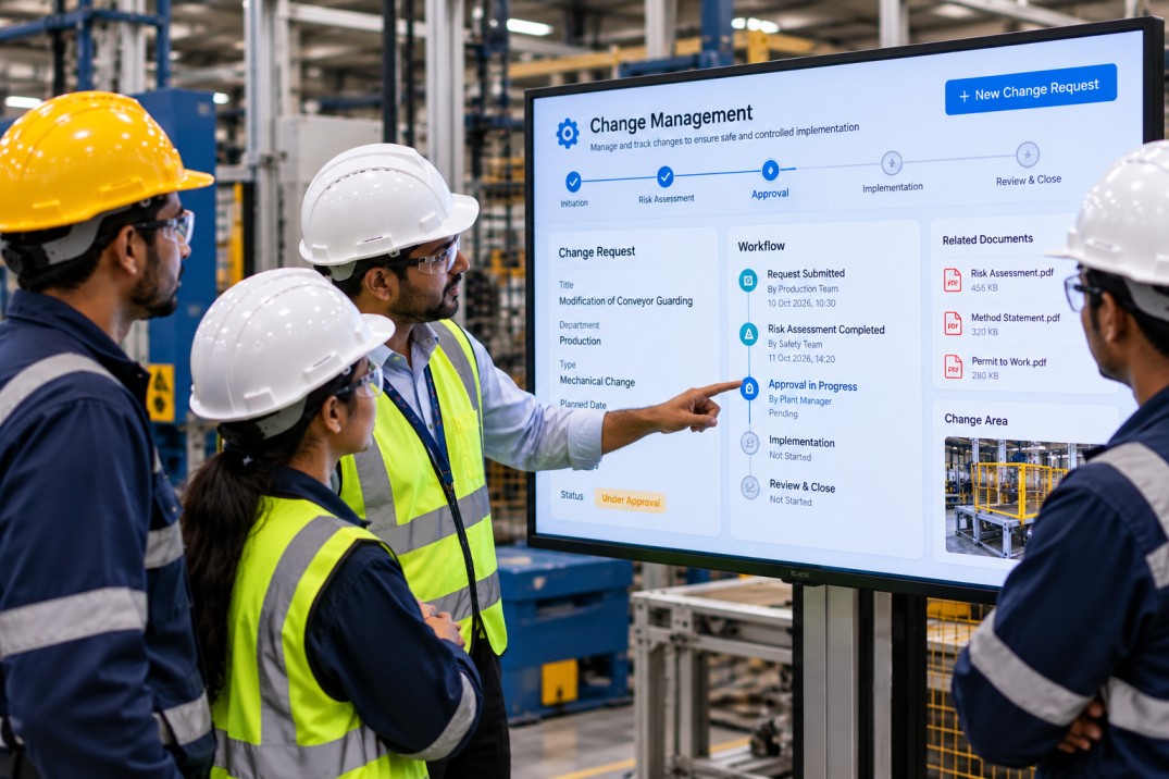 Management of Change module interface